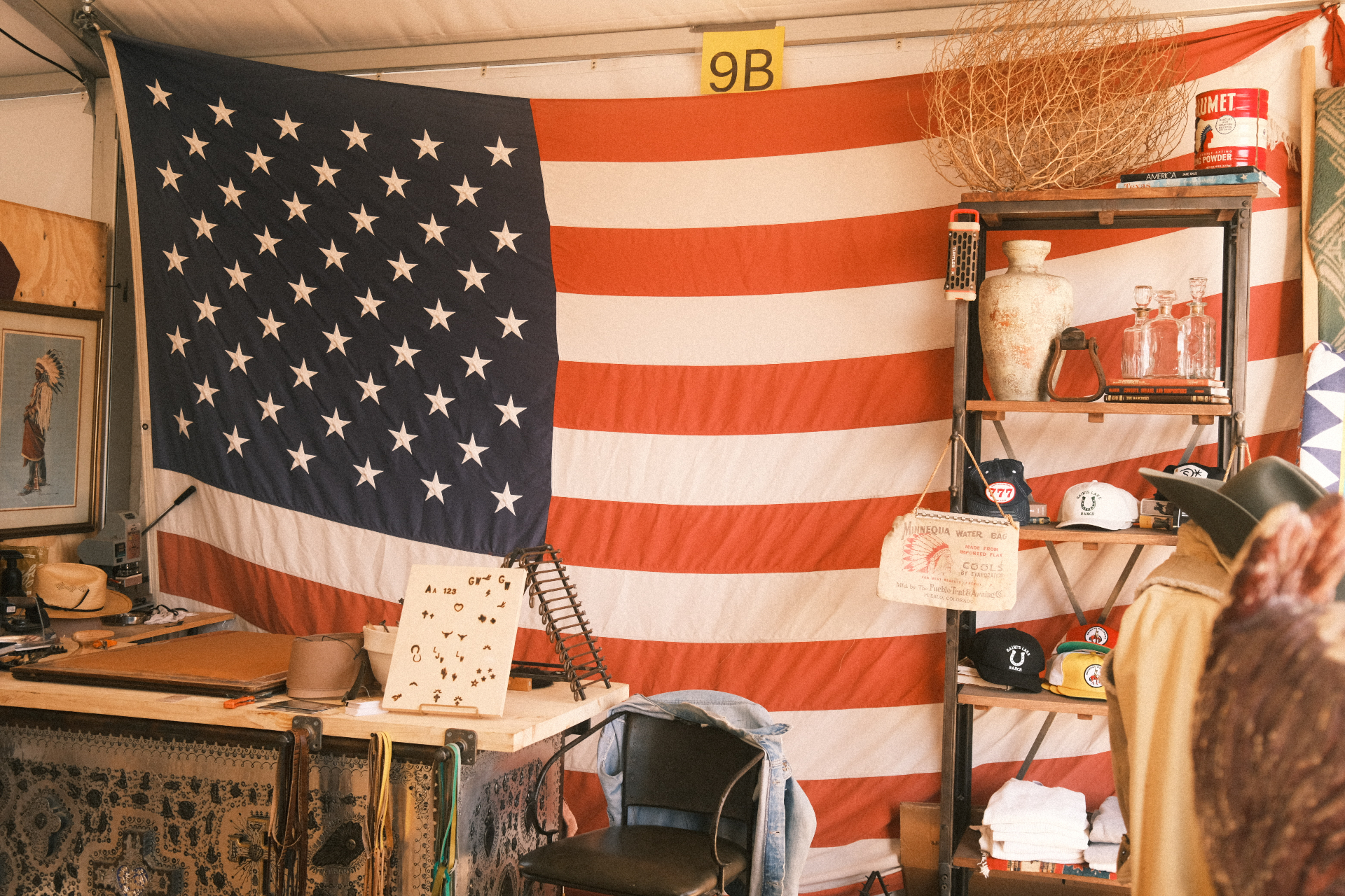 Golden hour at Round Top antiques fair